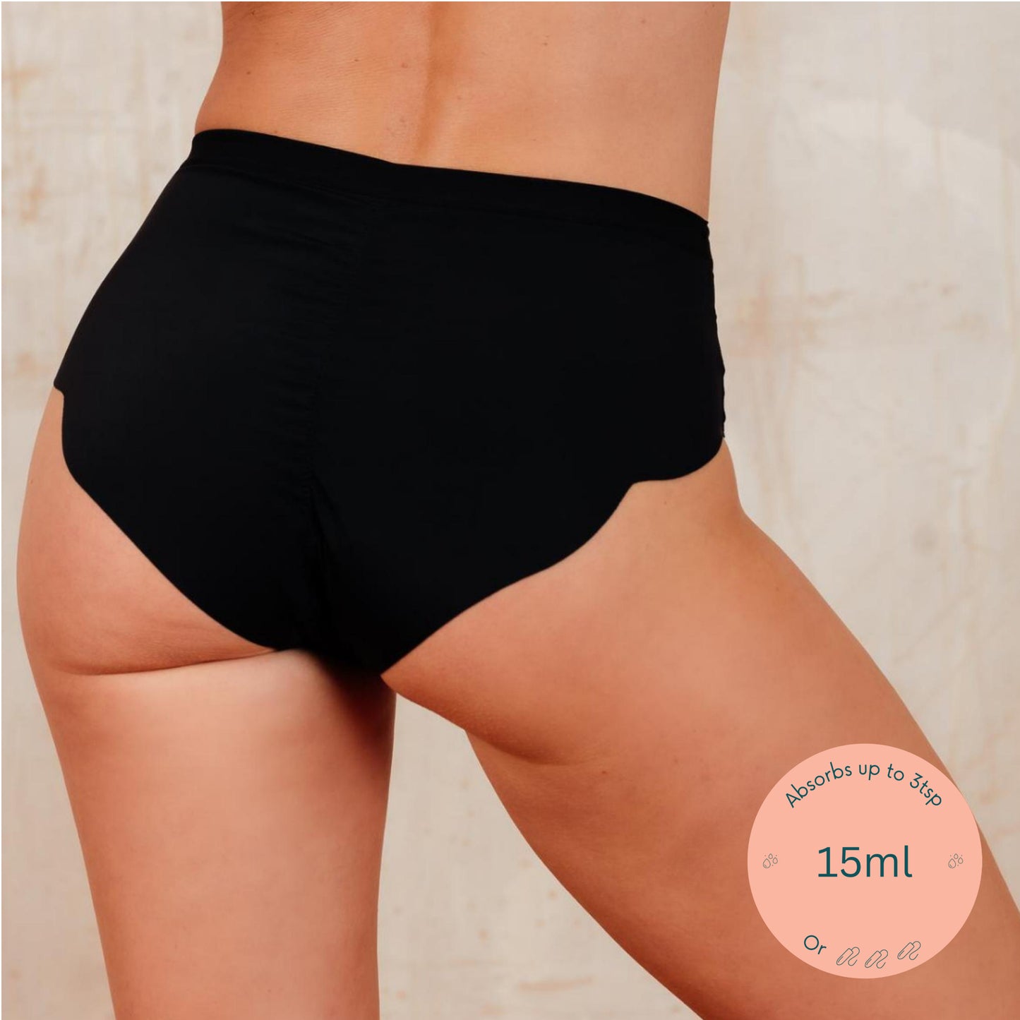 Leakproof Bikini Underwear Black – Pelvi Store